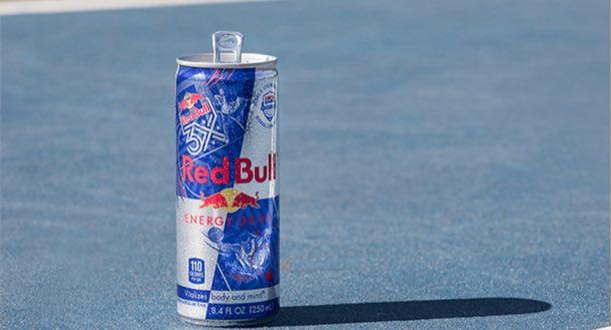 Цветовая схема логотипа Red Bull