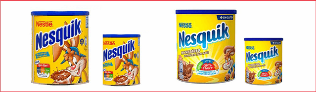 Упаковка Nesquik с солнцем